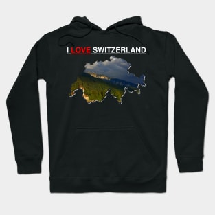 I Love Switzerland Interlaken Lake Castle Hoodie